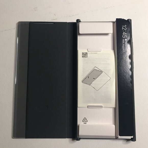 GENUINE Samsung S-View Flip Cover for Galaxy Note20 5G Black - Picture 3 of 8